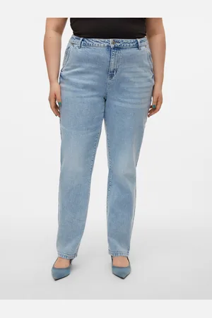 VERO MODA Vmcisa Korkea Vyötärö Mom Fit Farkut