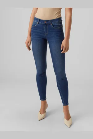 VERO MODA Vmsela Normaali Vyötärö Slim Fit Farkut