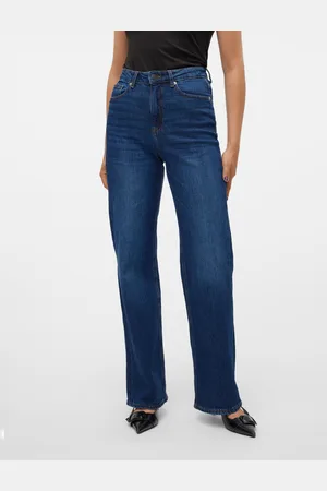VERO MODA Vmtessa Korkea Vyötärö Wide Leg Fit Farkut