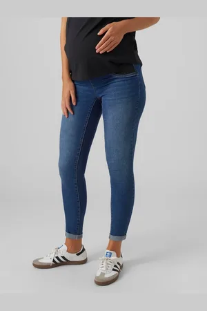 Mama;licious Skinny Fit Matala Vyötärö Farkut