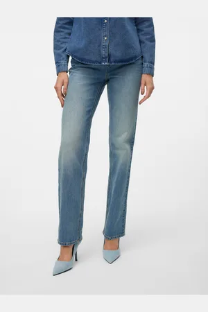 VERO MODA Vmtessa Korkea Vyötärö Straight Fit Farkut