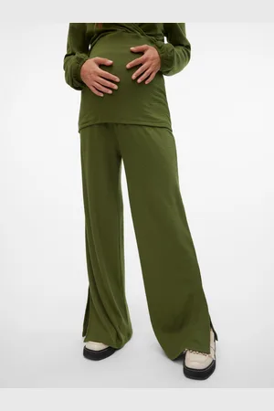 Mama;licious Wide Leg Fit Sivuhalkiot Housut