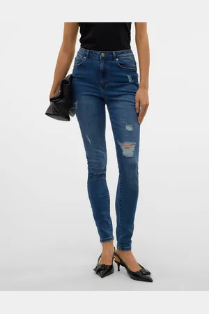 VERO MODA Vmsophia Korkea Vyötärö Skinny Fit Farkut