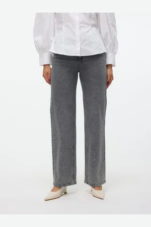 VERO MODA Vmtessa Korkea Vyötärö Wide Leg Fit Farkut
