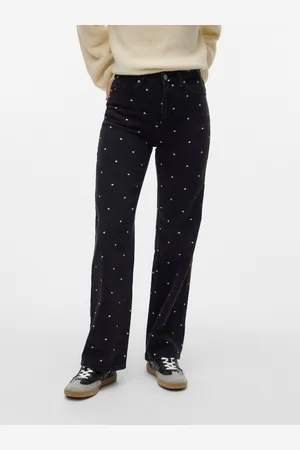 VERO MODA Vmtessa Korkea Vyötärö Wide Leg Fit Farkut