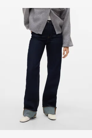 VERO MODA Vmtessa Korkea Vyötärö Wide Leg Fit Farkut