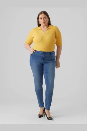 VERO MODA Vmcfanya Normaali Vyötärö Slim Fit Farkut