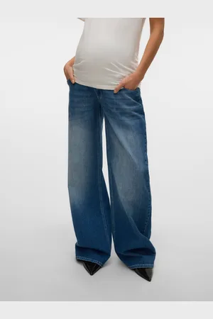 Mama;licious Wide Leg Fit Normaali Vyötärö Farkut