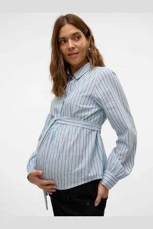 Mama;licious Regular Fit Paitakaulus Napitetut Hihansuut Slim Fit -hihat Paidat