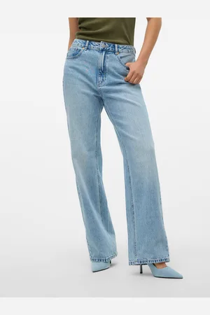 VERO MODA Vmtokey Matala Vyötärö Straight Fit Farkut