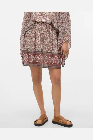 VERO MODA Vmboho Korkea Vyötärö Lyhyt Hame