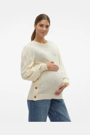 Mama;licious O-pääntie Resorilliset Hihansuut Pallohihat Neulepuserot