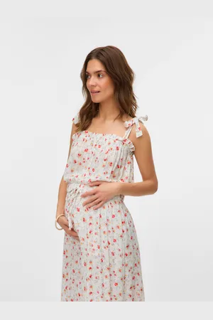 Mama;licious Regular Fit Neliönmuotoinen Pääntie Hihattomat Topit