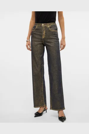 VERO MODA Vmtessa Korkea Vyötärö Wide Leg Fit Farkut