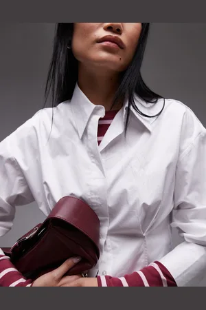 Topshop Waisted Poplin Shirt