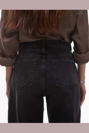 Topshop Kort High Rise Straight Jean