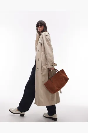 Topshop Longline Oversized Trench Coat