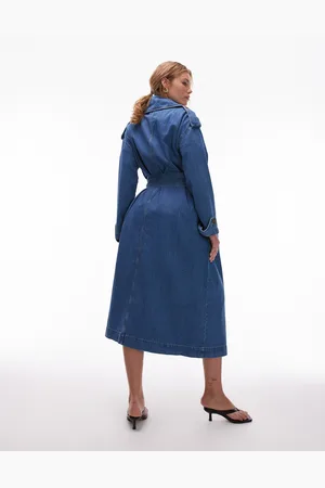 Topshop Denim Trench Coat