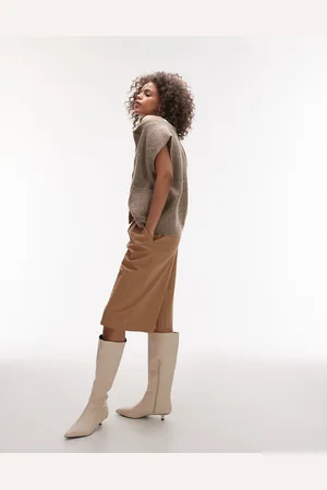 Topshop Knitted Crew Pocket Waistcoat