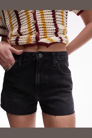 Topshop Denim A-line Shorts