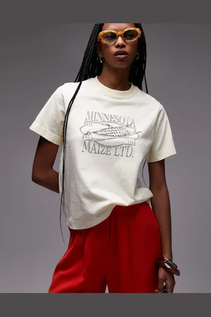 Topshop Graphic Minessota Boxy Tee