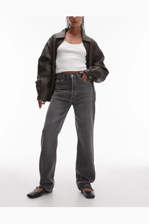 Topshop Kort High Rise Straight Jean