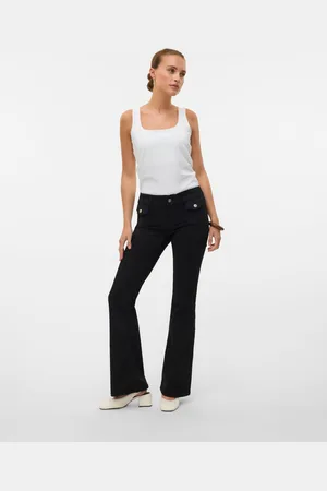 VERO MODA Vmjean Matala Vyötärö Flared Fit Farkut