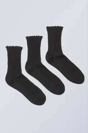 Weekday 3-pack Frill Edge Socks