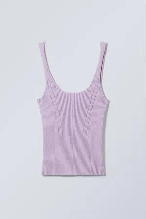 Weekday Two Tone Knitted Tank Top