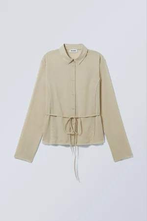 Weekday Sheer Fitted Strap Shirt