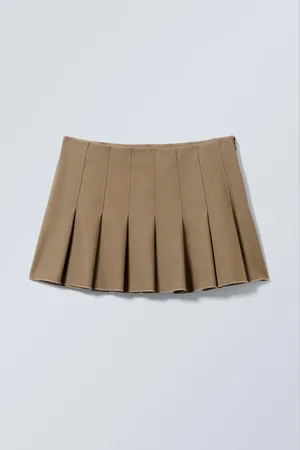 Weekday Short Pleated Mini Skirt