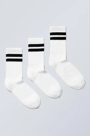 Weekday 3-pack Striped Crew Socks