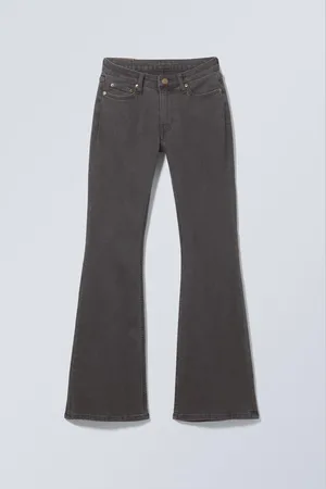 Weekday Flame Low Rise Slim Flared Leg Jeans