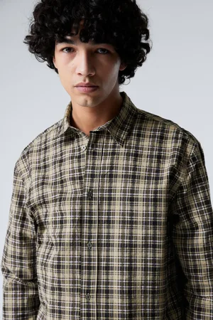 Weekday Relaxed Checked Long-Sleeved Shirt