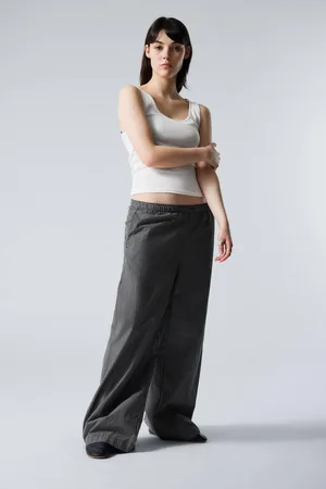 Weekday Low Loose Cotton Trousers