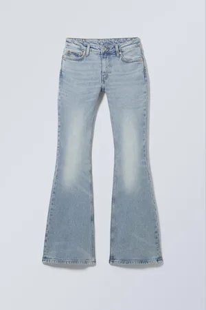 Weekday Flame Low Rise Slim Flared Leg Jeans