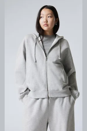 Weekday Boxy Heavy Zip Hoodie