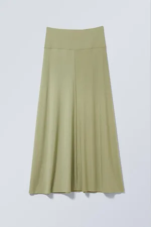 Weekday Maxi Jersey Skirt