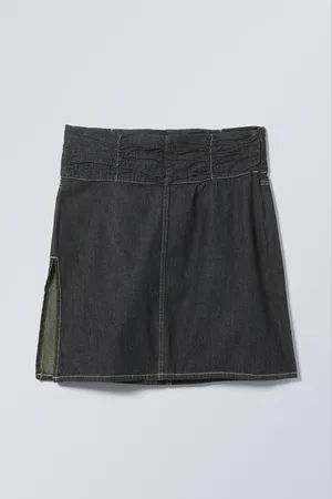 Weekday Knee Length Denim Skirt