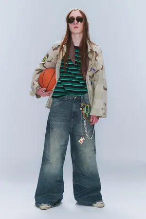 Cheap Monday Rad Super Regular Waist Loose Wide Jeans