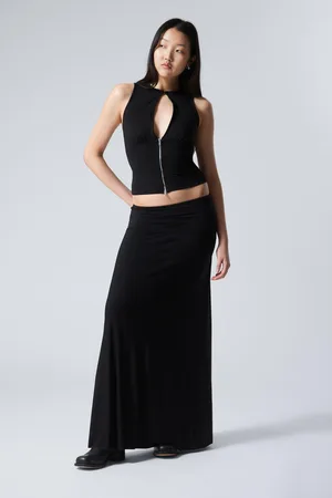Weekday Maxi Jersey Skirt