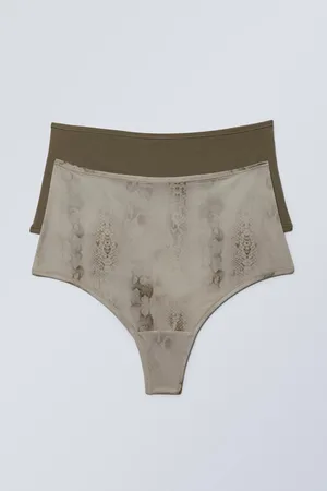 Weekday 2-pack Soul Soft High Rise Thongs