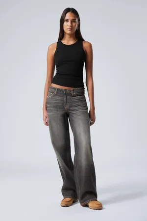 Weekday Ample Low Rise Loose Wide Leg Jeans