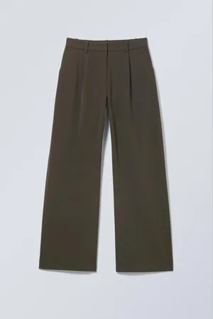 Weekday Relaxed Mid Rise Pleated Suiting Trousers