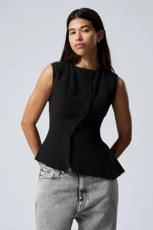 Weekday Sleeveless Asymmetric Peplum Top