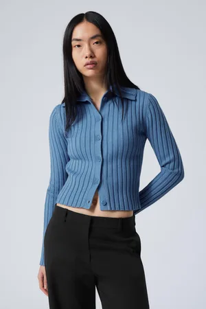 Weekday Slim Knitted Turtleneck Cardigan