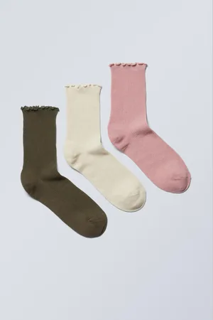 Weekday 3-pack Frill Edge Socks