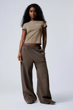 Weekday Low Loose Cotton Trousers