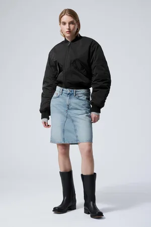 Weekday Knee Length Denim Skirt