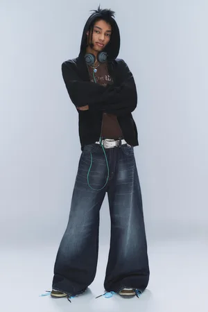 Cheap Monday Rad Super Regular Waist Loose Wide Jeans